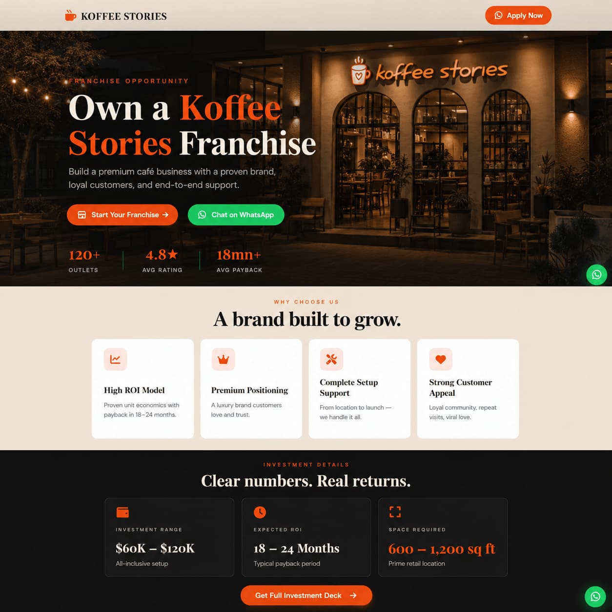Koffee Stories Website Preview
